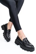 MOCASINI BLACK PIELE NATURALA 3S7799