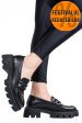 Mocasini black piele naturala 3s7799