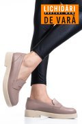 PANTOFI TAUPE PIELE NATURALA 2S7741604NP
