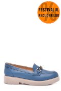 PANTOFI ALBASTRI PIELE NATURALA 2S7741604ANP