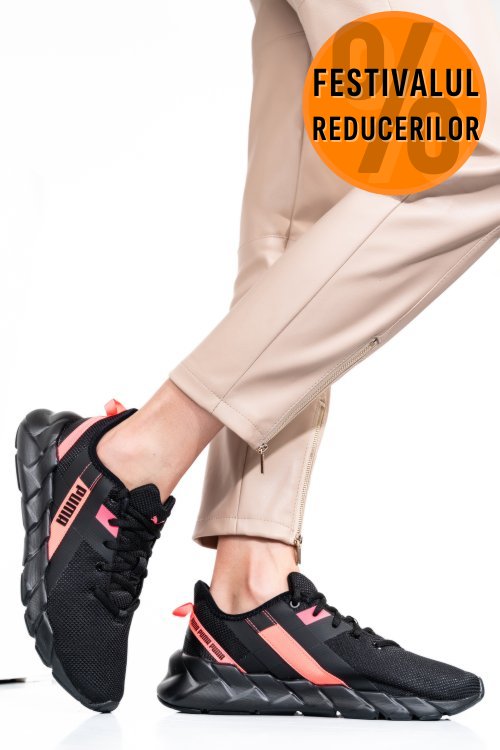 Puma, pantofi sport black pink wns  weave xt