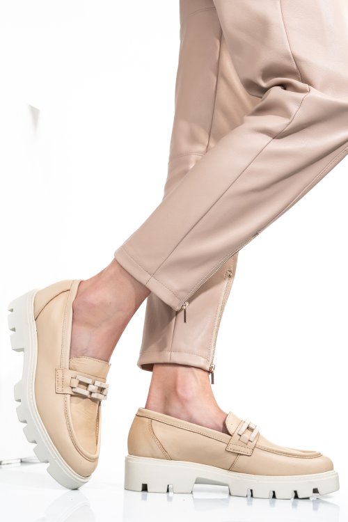 Mocasini bej piele naturala es772228188