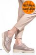 Pantofi taupe piele naturala lacuita 2s7741603npk