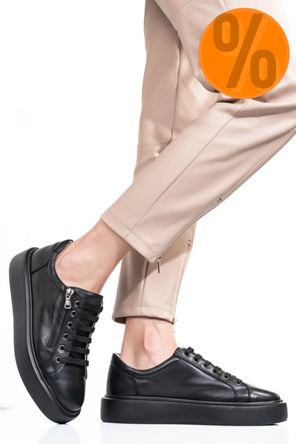 PANTOFI NEGRI PIELE NATURALA 2S7741607NP
