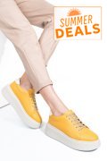 PANTOFI GALBENI PIELE NATURALA 2S7741610NP