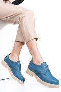 PANTOFI ALBASTRI PIELE NATURALA 2S7741603NP