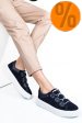 Pantofi sport bleumarin piele naturala intoarsa 2s7741609sp