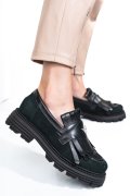 MOCASINI DAMA PIELE NATURALA NEGRI NABUK 3S7795