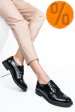 Pantofi negri piele naturala lacuita 2s7741605np