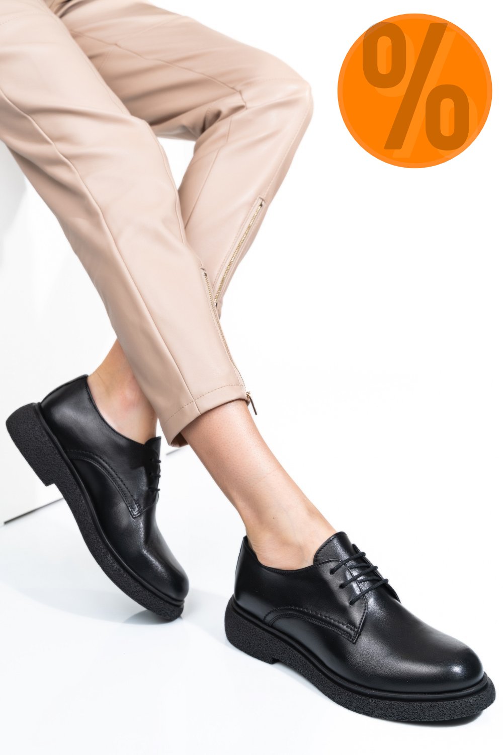 PANTOFI NEGRI PIELE NATURALA 2S7741601NP