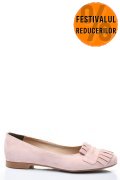 BALERINI ROZ PIELE NATURALA INTOARSA 3S7703