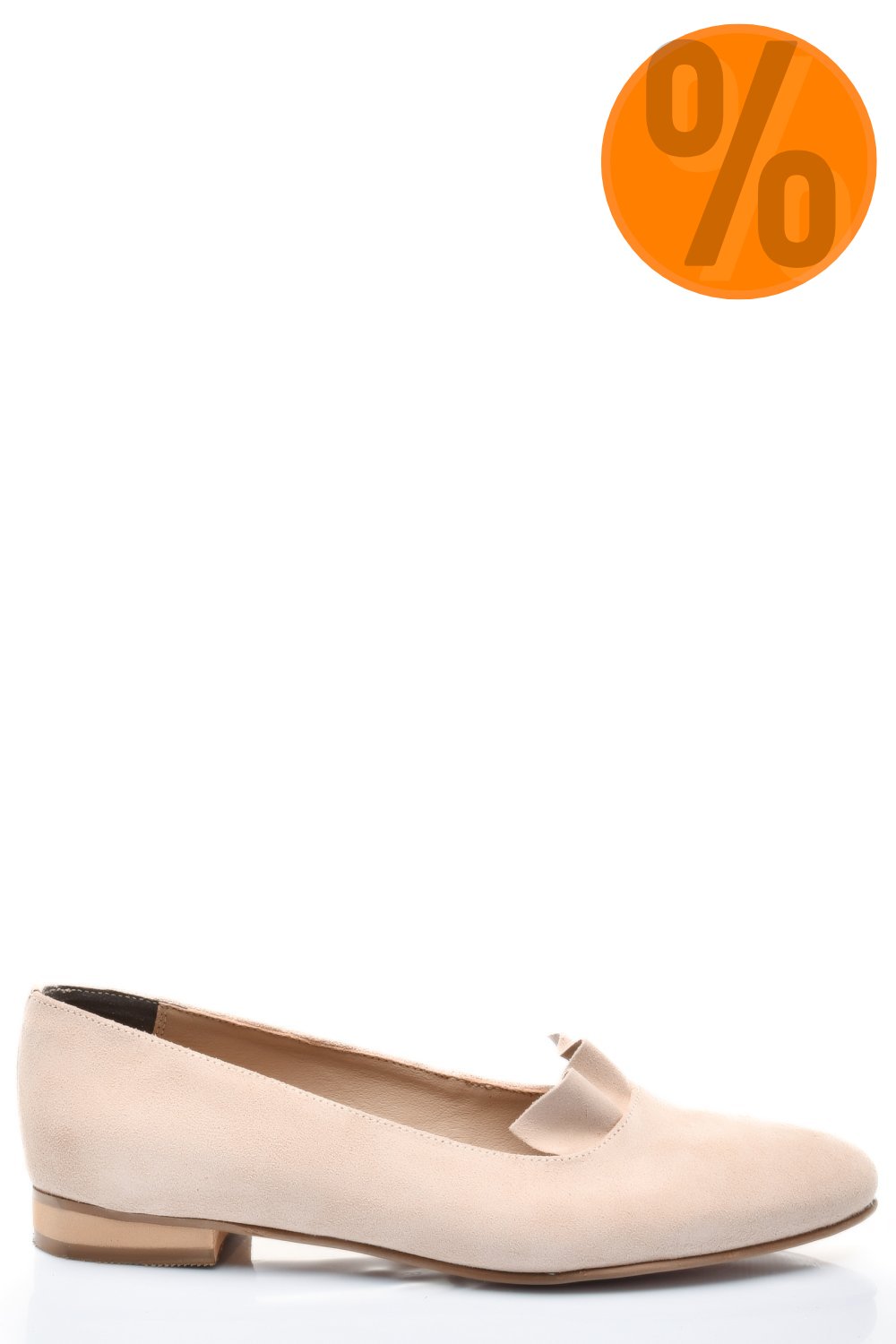 BALERINI BEJ PIELE NATURALA INTOARSA 3S7704