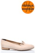 BALERINI BEJ PIELE NATURALA INTOARSA 3S7704
