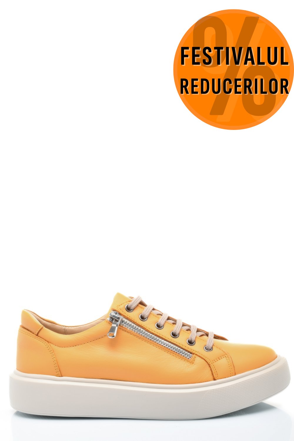 PANTOFI GALBENI PIELE NATURALA 2S7741607NP