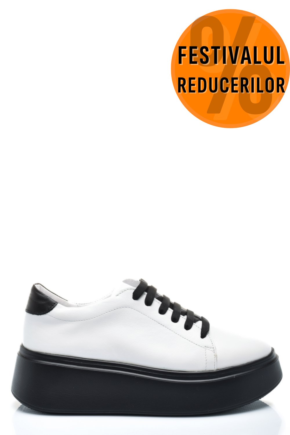 PANTOFI ALBI PIELE NATURALA 2S7741610NP