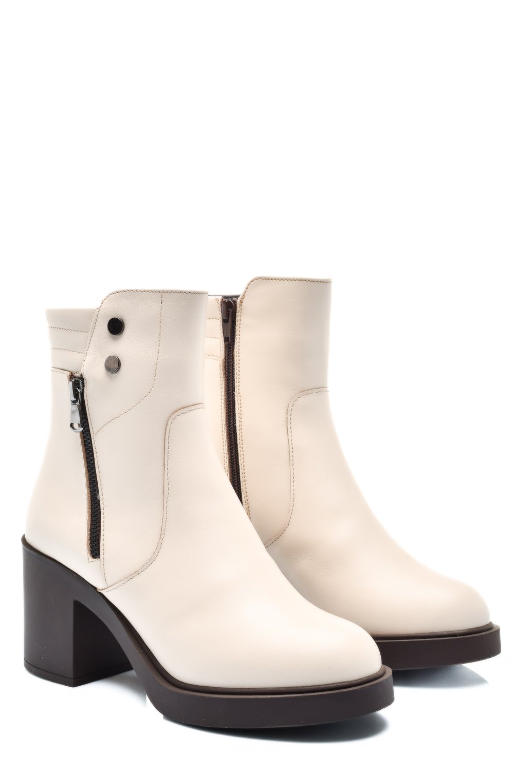 BOTINE BEJ PIELE NATURALA 2S7732-041NP