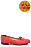 BALERINI ROSII PIELE NATURALA INTOARSA 3S7704