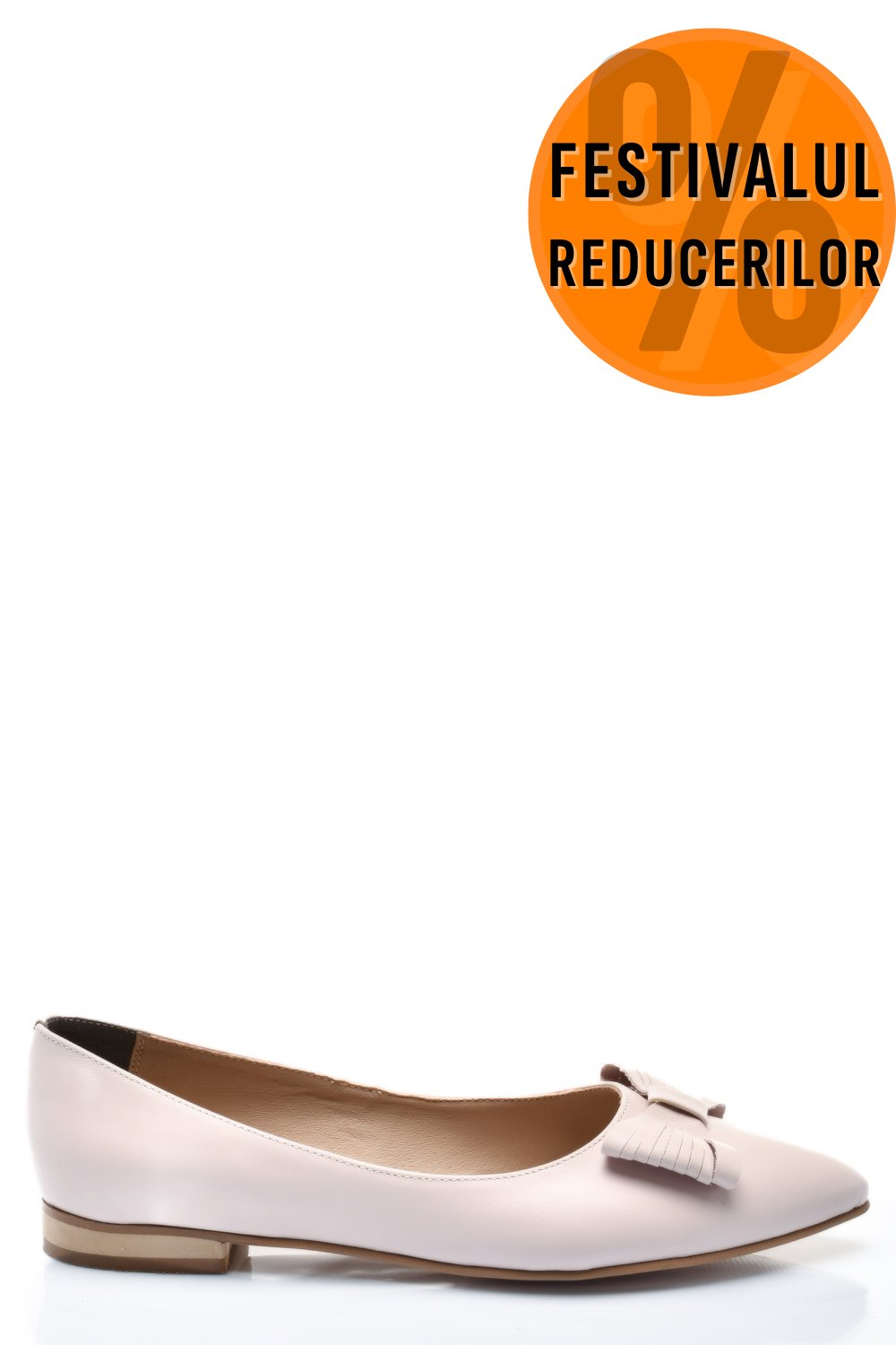 BALERINI BEJ PIELE NATURALA 3S7708