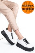 PANTOFI ALBI PIELE NATURALA 2S7741610NP