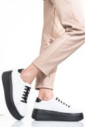 PANTOFI ALBI PIELE NATURALA 2S7741610NP