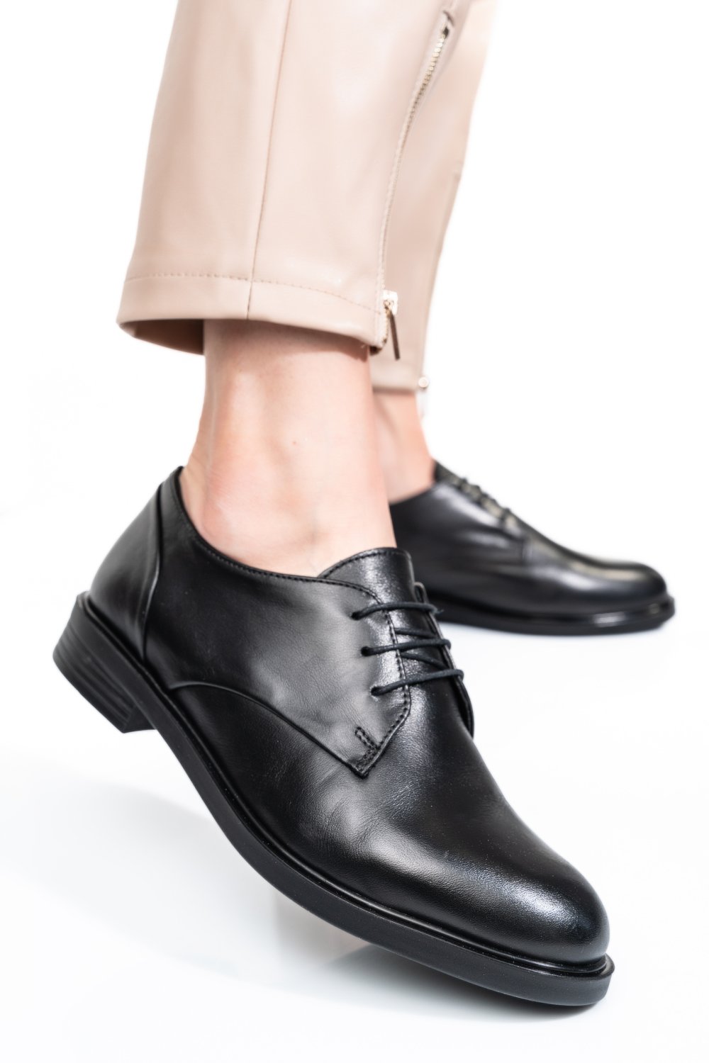PANTOFI NEGRI PIELE NATURALA 2S7741605NP