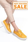 PANTOFI SPORT GALBENI PIELE NATURALA 2S7731683NP