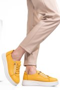 PANTOFI SPORT GALBENI PIELE NATURALA 2S7731683NP