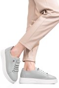 PANTOFI SPORT GRI PIELE NATURALA 231683NP