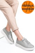 PANTOFI SPORT GRI PIELE NATURALA 231683NP