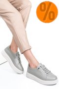 PANTOFI SPORT GRI PIELE NATURALA 231683NP