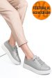 Pantofi sport gri piele naturala 231683np