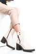 Botine bej piele naturala 2s7732-041np