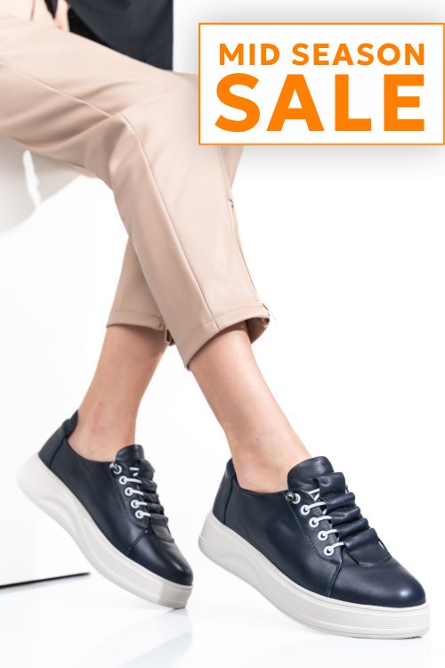 Pantofi sport bleumarin piele naturala 2s7731683np