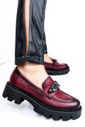 MOCASINI WINE PIELE NATURALA 3S7799