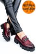 Mocasini wine piele naturala 3s7799