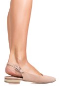 BALERINI ROZ PIELE NATURALA INTOARSA 3S7711