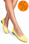 BALERINI GALBENI PIELE NATURALA 3S7703