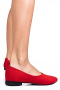 BALERINI ROSII PIELE NATURALA INTOARSA 3S7733LIB