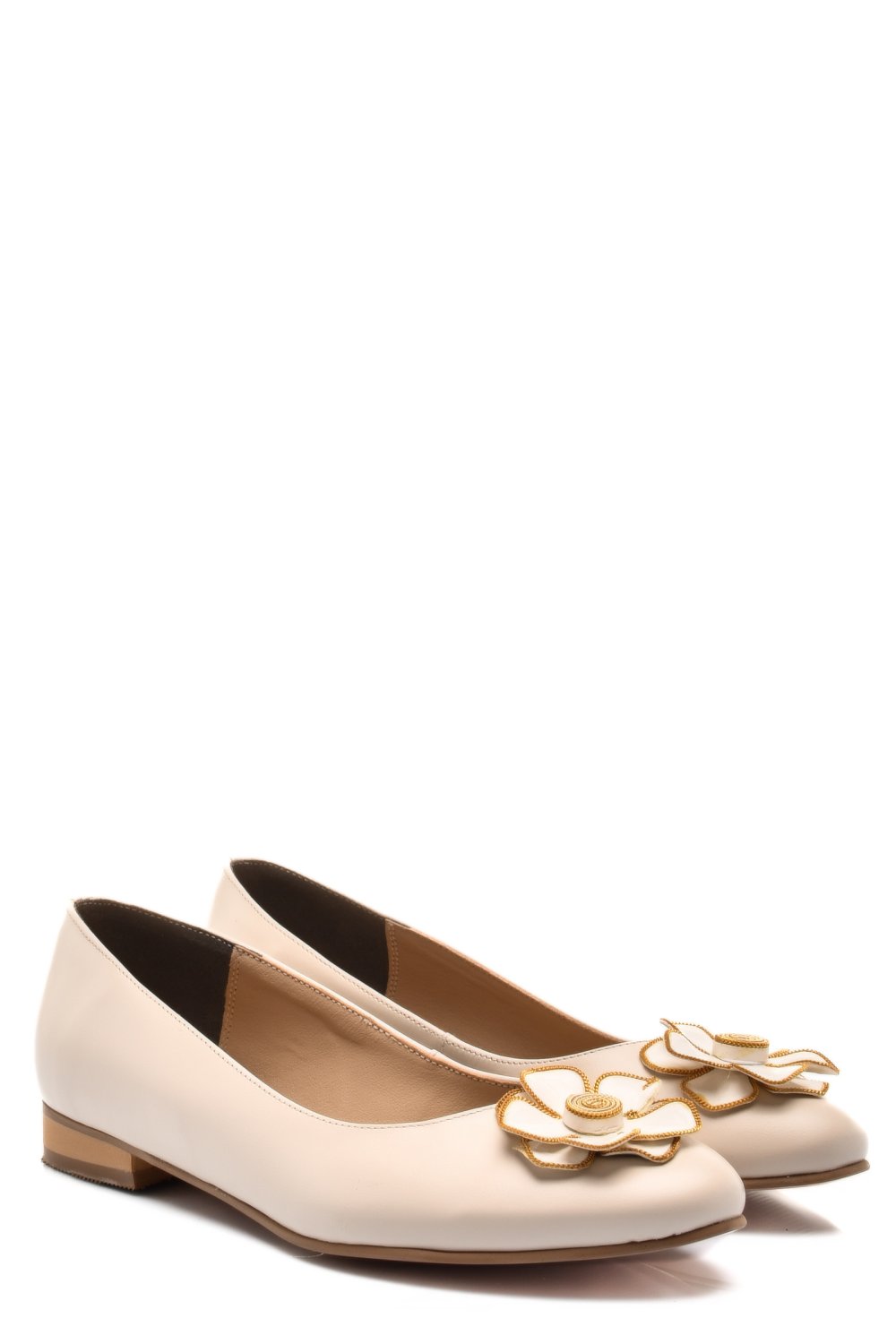 PANTOFI BEJ PIELE NATURALA 3S7772