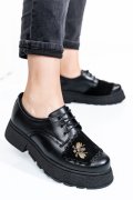 MOCASINI NEGRU PIELE NATURALA INTOARSA 1S7724211