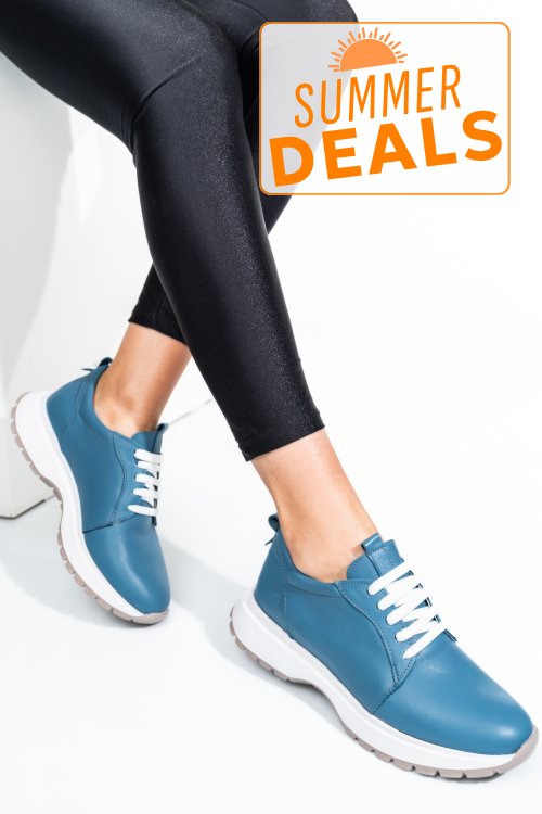 Pantofi sport bleumarin piele naturala 241613np