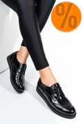PANTOFI NEGRI PIELE NATURALA LACUITA 171611NPK