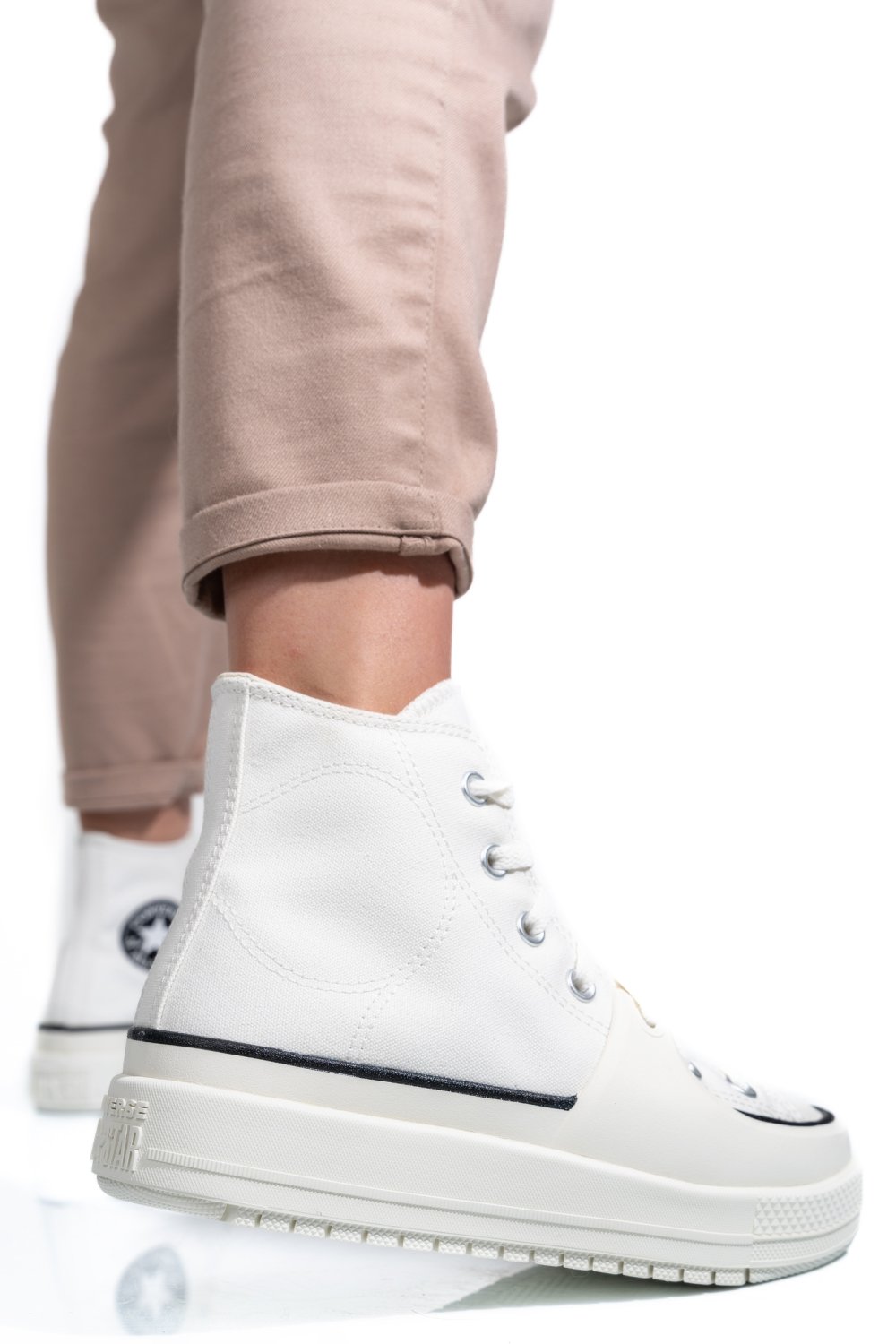 CONVERSE CHUCK TAYLOR ALL STAR CONSTRUCT VINTAGE, PANTOFI SPORT WHITE AS7702832C