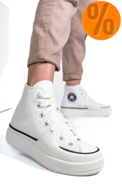 Converse chuck taylor all star construct vintage, pantofi sport white as7702832c