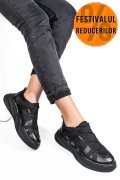 PANTOFI SPORT NEGRI PIELE NATURALA 2S7732
