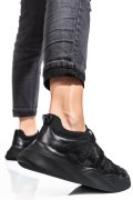PANTOFI SPORT NEGRI PIELE NATURALA 2S7732