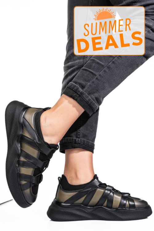 Pantofi sport verzi piele naturala 2s7732