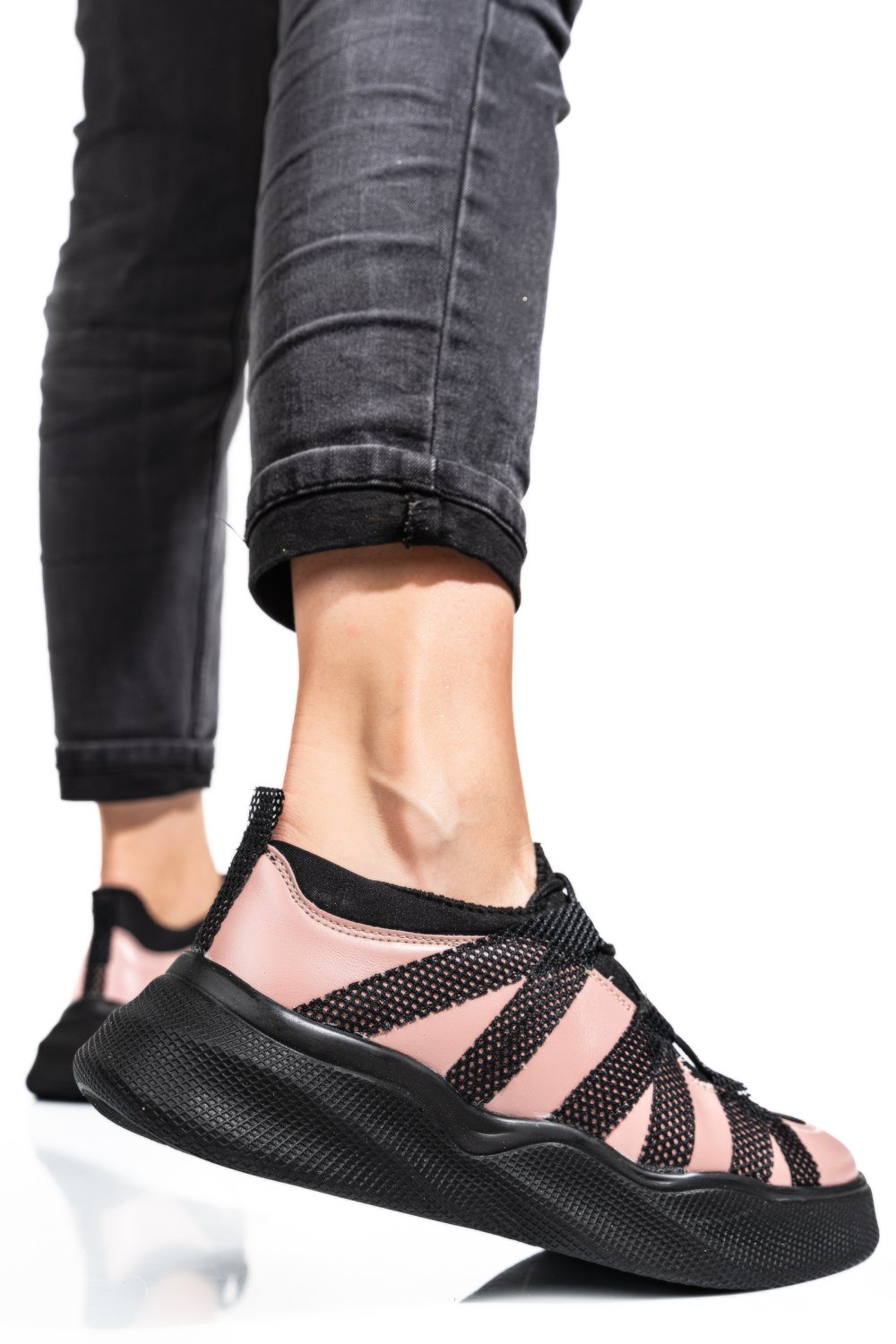 PANTOFI SPORT ROZ PIELE NATURALA 2S7732