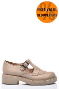 PANTOFI CREM PIELE NATURALA 4S7739