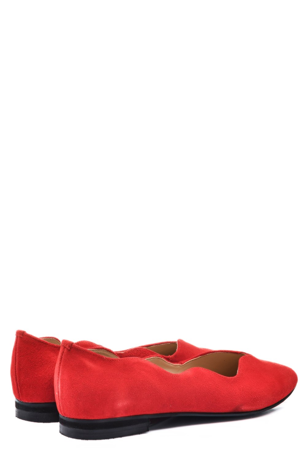 BALERINI ROSII PIELE NATURALA INTOARSA 3S7718